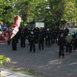 BERI WEJANGAN: Wabup Nur Ahmad memberi wejangan kepada anggota Pagar Nusa yang mau ujian kenaikan tingkat. foto: ist