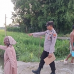 Polisi saat tiba di TKP