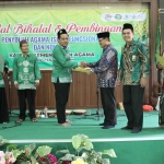 Kegiatan pembinaan penyuluh Agama Islam dan halal bihalal yang dilakukan di Aula Kemenag  Lamongan, Kamis (11/5/2023).