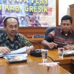 Pimpinan DPRD Gresik, Nur Qolib (kanan) dan Moh. Syafi