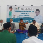 Anggota Komisi V DPR RI Syafiuddin Asmoro menggelar Reses Fraksi PKB Masa Persidangan IV Tahun 2021 Mitra Bersama Majelis Wakil Cabang Nahdlatul Ulama (MWC NU) Tanah Merah, Kamis (15/4/2021). (foto: ist)