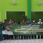 Sejumlah warga NU Taman saat deklarasi dukungan kepada Muhaimin Iskandar sebagai Capres 2024.