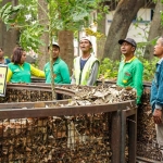 Rombongan dari Pemkab Demak saat berada di Hutan Kota Joyoboyo, Kota Kediri. Foto: Ist