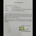 Surat bantahan KH Lutfi Abdul Hadi