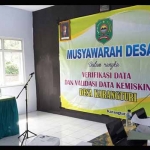 Musyawarah Desa tentang kemiskinan di Desa Karangturi Kecamatan Munjungan, Trenggalek.