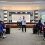 Sosialisasi penggunaan Aplikasi Geospasial kepada mahasiswa KKN di Balai Kota Kediri. Foto: Ist