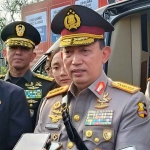 Kapolri, Jenderal Listyo Sigit Prabowo, saat memberi keterangan ke awak media di Blitar.