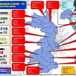 Peta sebaran Covid-19 di Gresik.