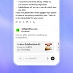 Iklan pada ChatGPT, yang telah dirilis di Amerika Serikat oleh OpenAI. Foto: x.com/OpenAI