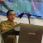 Plt. Kepala Dinas Komunikasi, Informatika, dan Statistik Kota Pasuruan Fendy Krisdiyono saat menyampaikan sambutan.