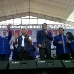 Pasha Ungu membius massa PAN di Bojonegoro. foto:eky nur hadi/BANGSAONLINE