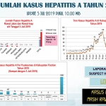 Data jumlah kasus Hepatitis A di Pacitan tahun 2019.