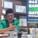  H. Deni Prasetya Ketua Bidang Pertanian dan Perkebunan Pimpinan Wilayah GP Ansor Jatim memimpir Rakor Tankeb di Grha Ansor Jawa Timur.