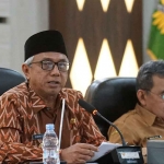 Wakil Wali Kota Kediri saat memberi sambutan.