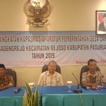 Pelatihan peningkatan kapasitas aparatur desa yang digelar Pemdes Sadengrejo.