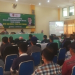 Suasana saat KPPU menggelar sosialisasi pengawasan usaha bagi UMKM yang diselenggarakan oleh Anggota Komisi VI DPR RI, Nasim Khan.