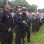 BATAL DEH: Apel siaga pasukan dari berbagai jajaran yang sudah disiapkan menjelang kedatangan Jokowi ke Ngawi.