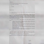 Surat aduan yang pernah disampaikan ke DPRD.