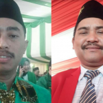 (Dari kiri) ketua PPP Gresik, Khoirul Huda dan  sekretaris PDIP Gresik, Noto Utomo