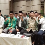 Lima bakal calon saat mengikuti paparan visi misi yang digelar PPP Gresik. foto: SYUHUD/ BANGSAONLINE