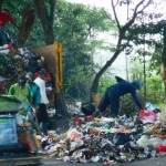 Sampah di TPS Pasar Burung.