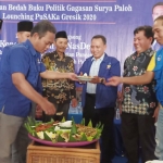 DPD Nasdem Gresik saat launching penjaringan bacabup dan bacawabup, Selasa (1/10) kemarin. foto: ist