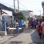 Kondisi salah satu rumah usai dilalap si jago merah.
