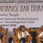 Sosialisasi BPOM tentang tindak lanjut aksi nasional pemberantasan obat ilegal dan penyalahgunaan obat di Pondok Pesantren Tahfidzul Quran Al Itqon, Kecamatan Jogoroto, Kabupaten Jombang, Rabu (26/10/2022).