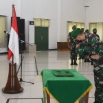 Pelantikan berlangsung di Aula Bhaskara Makorem 084/BJ Jalan Ahmad Yani No. 1 Surabaya, Jumat (1/4/2022).