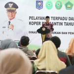 Wakil Wali Kota Kediri, Qowimuddin Thoha, saat memberi sambutan. (Ist)