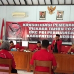 DPC PDI-P Ponorogo ketika menggelar Konsolidasi Pemenangan Pilkada Tahun 2020.