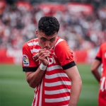 Arnau Martínez cetak gol pembuka Girona ke gawang Espanyol. 