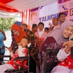 Ketua TP PKK sekaligus Bunda PAUD Kota Pasuruan, Ani Adi Wibowo, saat menghadiri Fish Edupack.
