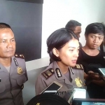 Kasubag Humas Polrestabes AKP Cinthya Dewi saat memberikan penjelasan.