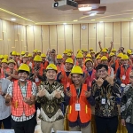 Afrizal Tom Liwafa saat pembukaan pelatihan pekerja konstruksi di Sidoarjo. Foto: Ist