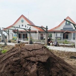 Kondisi pembangunan rest area Tanean Suramadu pada 26 Desember 2019.