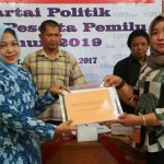 KPU Kabupaten Blitar melakukan sejumlah tahapan menuju Pilgub Jatim 2018. foto: AKINA/ BANGSAONLINE