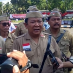 Bupati Jember, Hendy Siswanto, saat memberi keterangan kepada awak media usai mengikuti upacara peringatan Hari Pahlawan 2022.