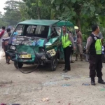 Kondisi MPU usai terlibat adu banteng dengan motor.