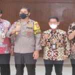 SINERGI: Audiensi DJP dengan Polda Jatim terkait penegakan hukum menghadapi wajib pajak nakal. foto: ist.