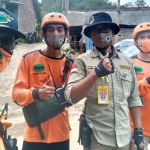 Para relawan FRPB Pamekasan yang sudah sampai di Desa Ngetos,Kecamatan Ngetos, Kabupaten Nganjuk, Jawa Timur.