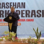 Sekdakot Kediri, Bagus Alit, saat memberi sambutan. Foto: Ist