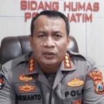 Kabid Humas Polda Jatim, Kombes Pol Dirmanto.