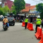 Simulasi rekayasa lalu lintas di dalam Kota Mojokerto.