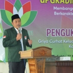 Wabup Subandi saat hadiri pengukuhan pengurus GCK PB Sidoarjo, Sabtu (27/3/2021). foto: mustain/ bangsaonline.com