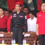 Ketua Umum PDI Perjuangan Megawati Soekarnoputri bersama Gubernur DKI jakarta Joko Widodo serta Effendi Simbolon dalam acara peringatan Hari Lahir Pancasila, di Tugu Proklamasi, Jakarta, Sabtu (1/6/2013). foto: Indra Akuntono/kompas.com