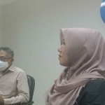 Anggota DPD RI Dapil Jatim, Lia Istifhama atau yang akrab disapa Ning Lia, saat audiensi dengan Kepala Ombudsman Jatim, Agus Muttaqin.