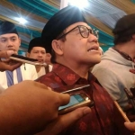 Ketum DPP PKB Muhaimin Iskandar memberikan keterangan seputar dukungan partainya kepada Saifullah Yusuf.