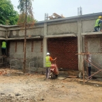 Proyek pembangunan Labkesda Kabupaten Pasuruan.