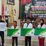 Sejumlah atlet taekwondo yang mengikuti Piala Bupati Pamekasan.